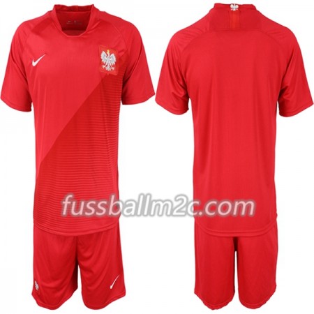 Fußballtrikots Polen Kinder Auswärts Trikotsatz WM 2018